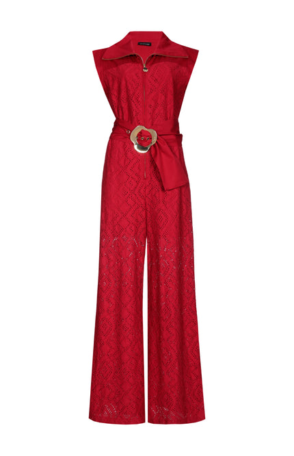 Jumpsuit Kant Dark Red 1552-50