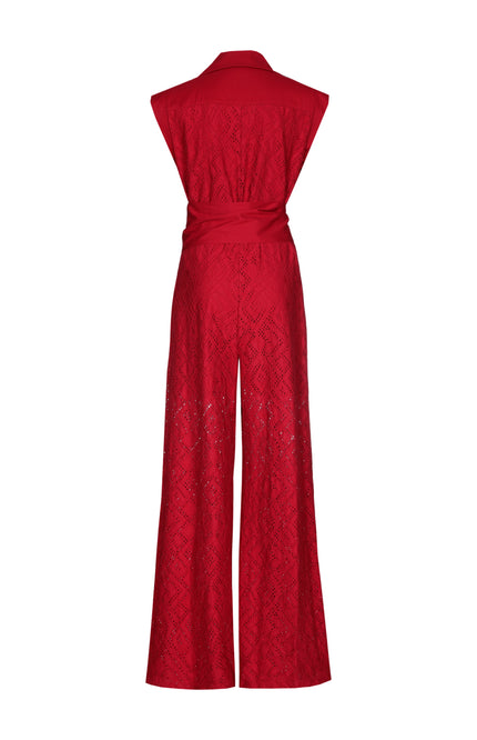 Jumpsuit Kant Dark Red 1552-50