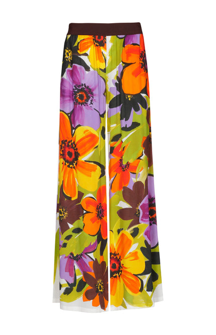 Caroline Biss Broek Bloemenprint Multi Color 1576-49 Stretchshop.nl