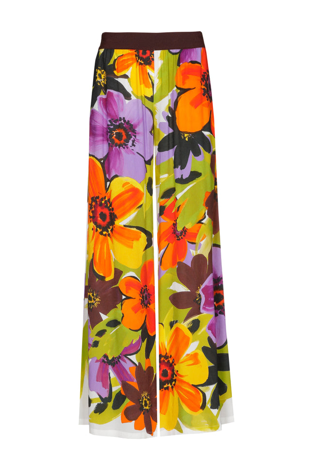Caroline Biss Broek Bloemenprint Multi Color 1576-49 Stretchshop.nl