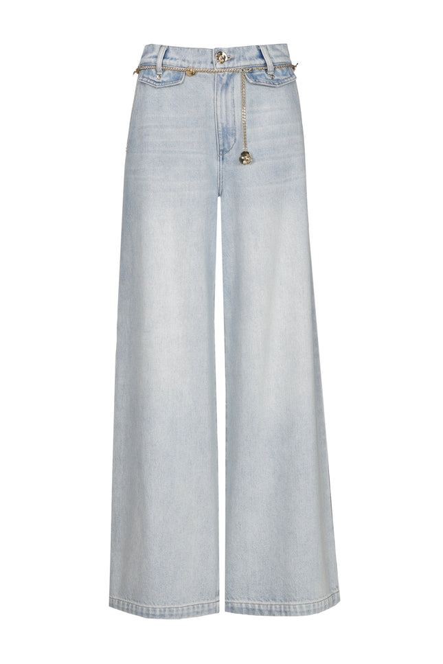 Jeans Mid Waist Crystal Blue 1591-25