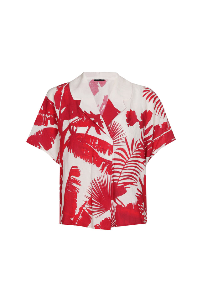 Caroline Biss Blouse Botanische Print Multi Color 1690-59 Stretchshop.nl