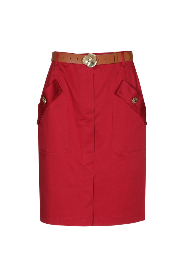 Caroline Biss Rok Mini Dark Red 1715-50 Stretchshop.nl