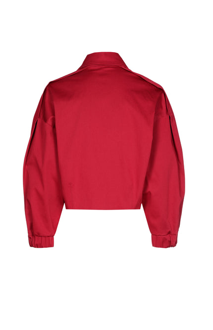 Caroline Biss Jacket Bomber Dark Red 1815-50 Stretchshop.nl