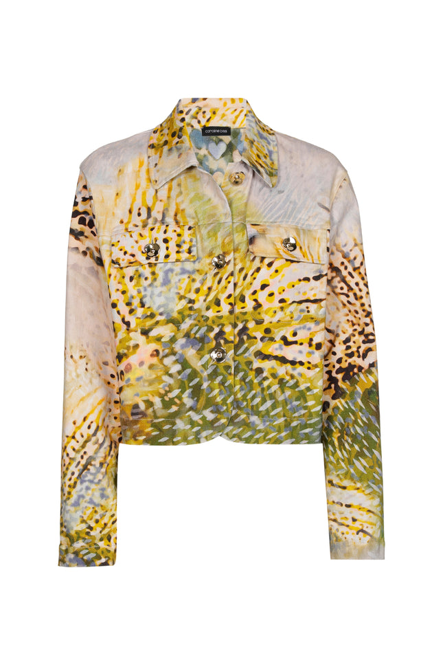 Jacket Safari Print Multi Color 1847-69