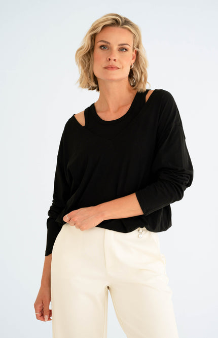 Maicazz Top Sabiya Black Stretchshop.nl