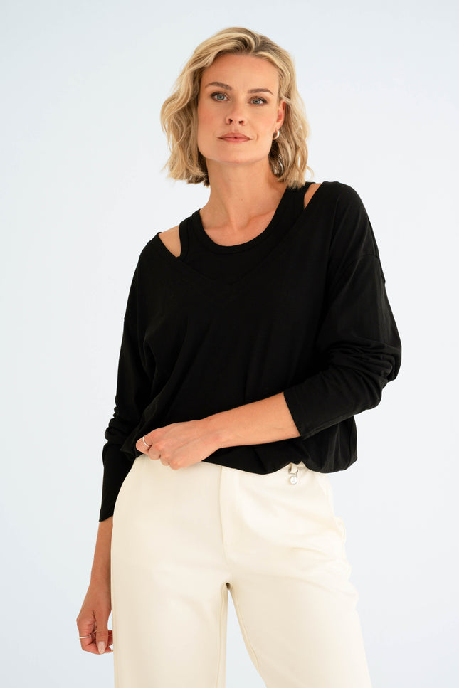 Maicazz Top Sabiya Black Stretchshop.nl