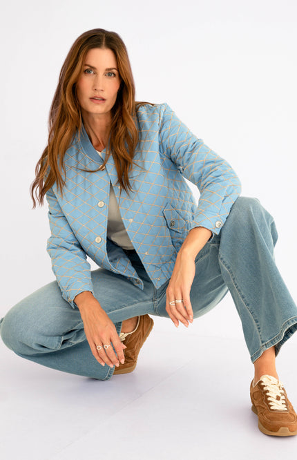 Maicazz Jacket Sauline Blue Stretchshop.nl