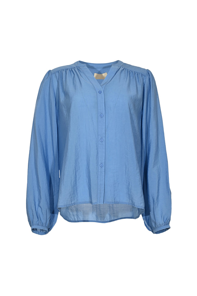 Maicazz Blouse Sarah Blue Stretchshop.nl