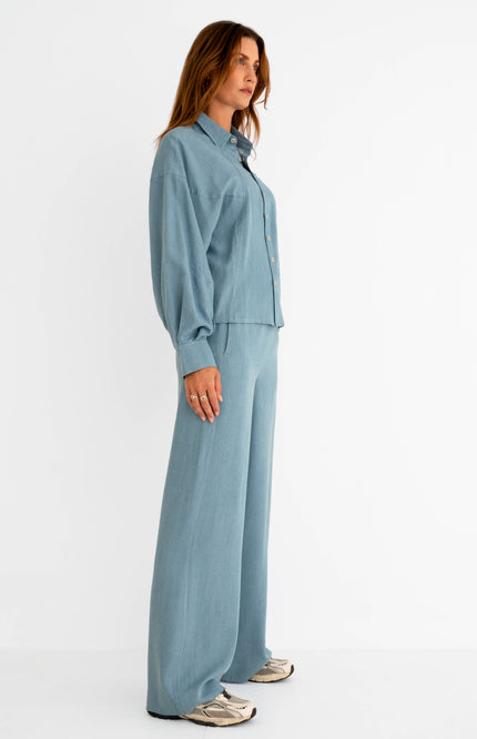 Maicazz Blouse Scarlet Jeans Blue Stretchshop.nl