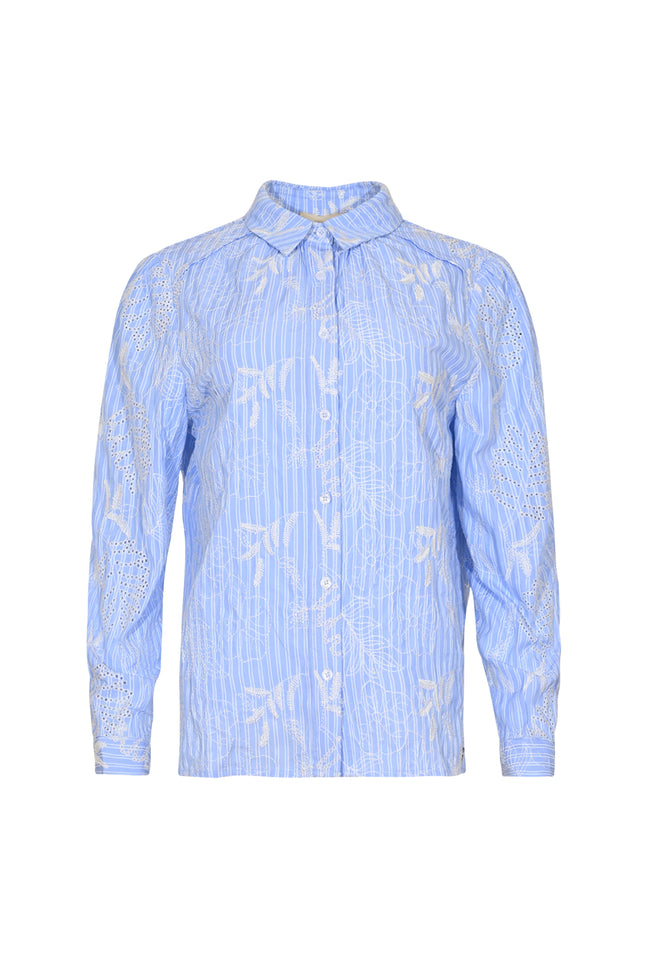 Maicazz Blouse Saigon Blue Stripe Stretchshop.nl