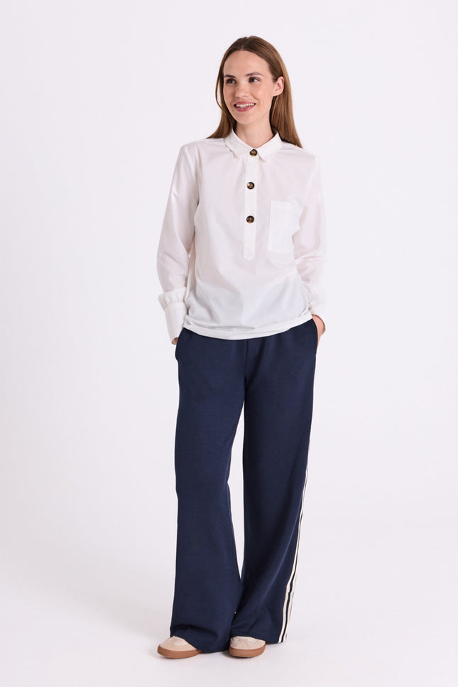 Broek Fqlucinda Navy Blazer Star Offwhite 207444