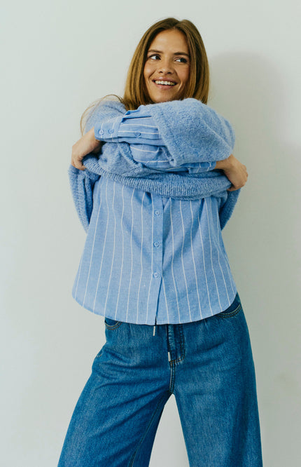 Blouse Fqsolly Vista Blue Star Offwhite 207427