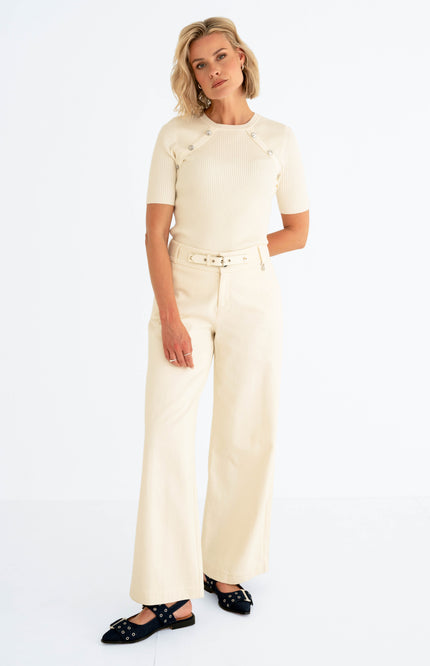 Maicazz Trui Soeff Offwhite Stretchshop.nl