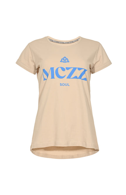 Maicazz T-shirt Onora Sand Blue Fog Stretchshop.nl