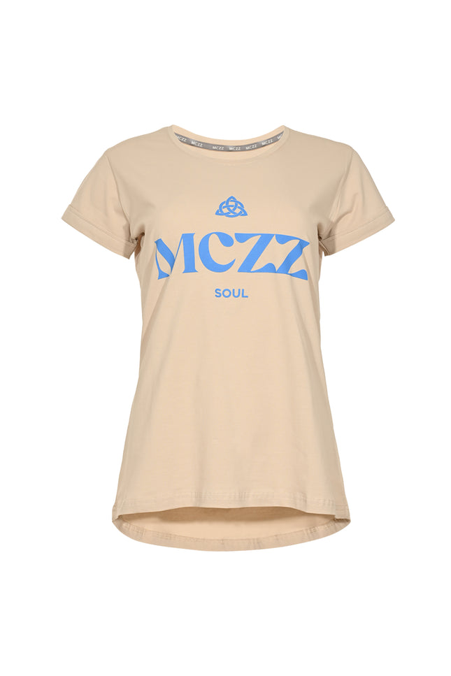 Maicazz T-shirt Onora Sand Blue Fog Stretchshop.nl