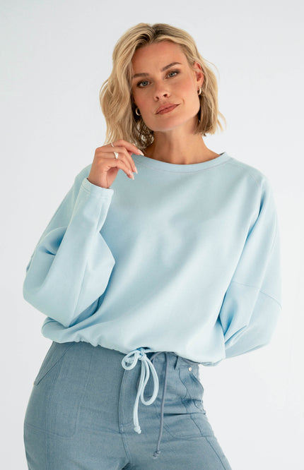 Maicazz Sweater Selma Light Blue Stretchshop.nl