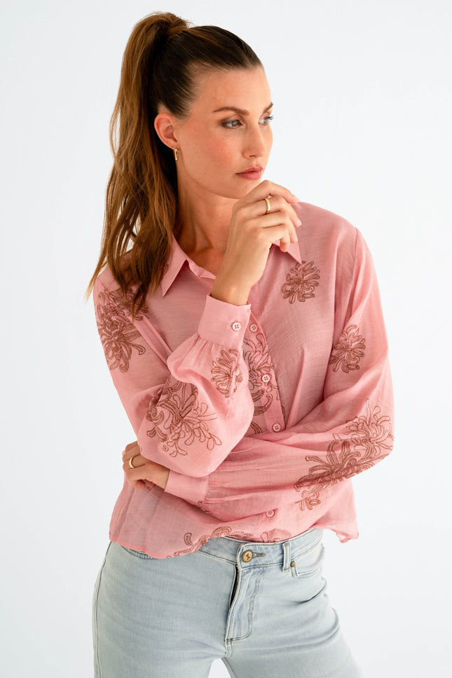 Maicazz Blouse Lilo Mellow Rose Stretchshop.nl