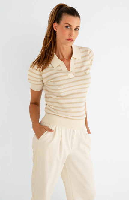 Maicazz Top Super Offwhite Sand Stretchshop.nl