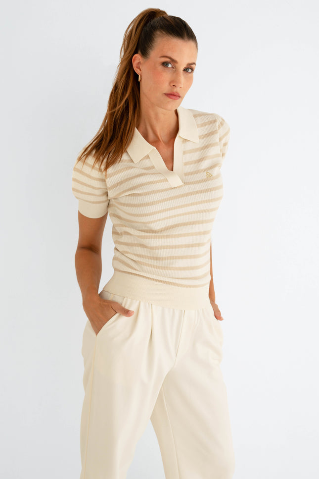 Maicazz Top Super Offwhite Sand Stretchshop.nl