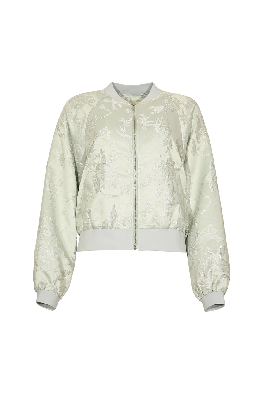 Glad met zilveren glans van Maicazz & Zizo, stijlvolle jacket Paris Silver Shine, zichtbaar met glanzende stof en moderne snit.
