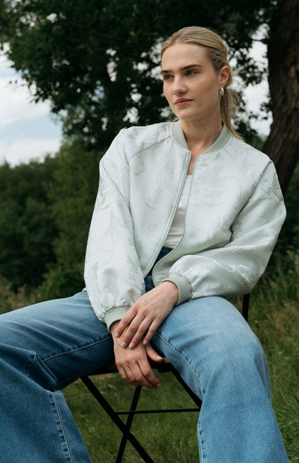 Maicazz Jacket Paris Silver Shine Stretchshop.nl