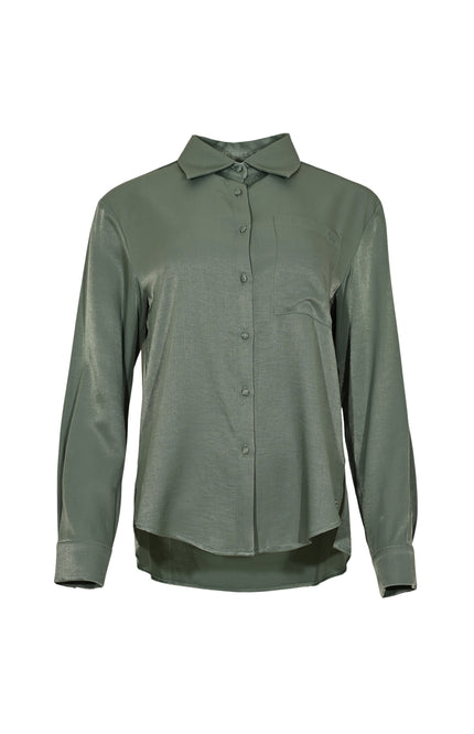 Maicazz Blouse Shoot Green Smoke Stretchshop.nl