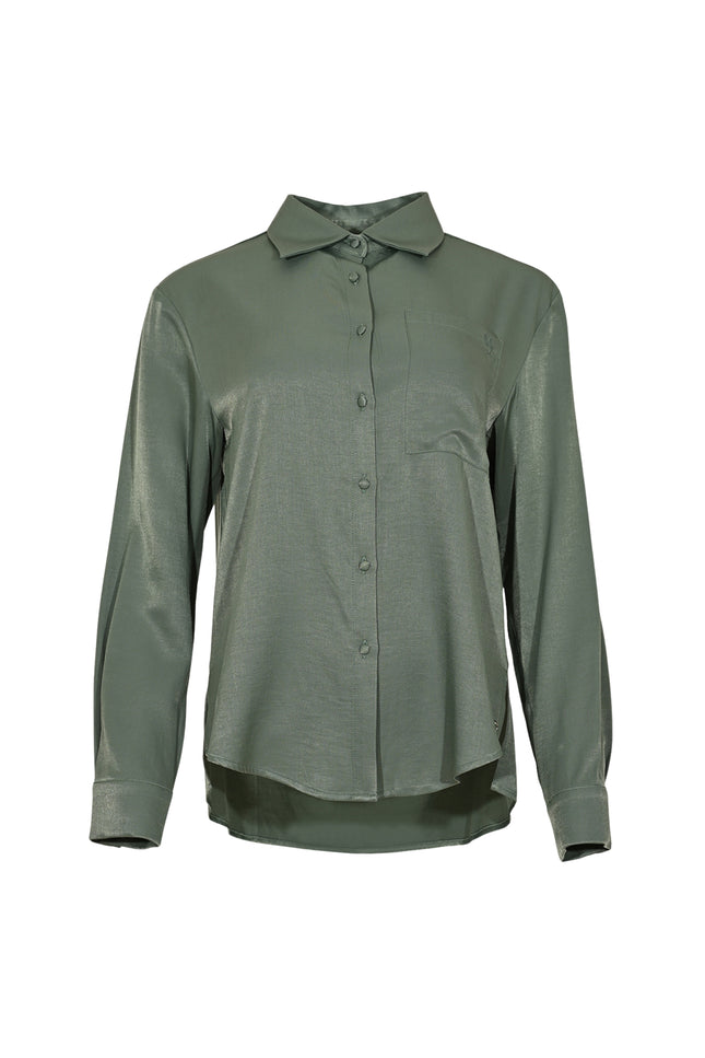 Maicazz Blouse Shoot Green Smoke Stretchshop.nl