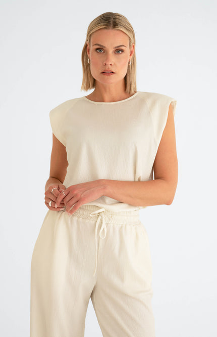 Maicazz Top Solo Offwhite Stretchshop.nl