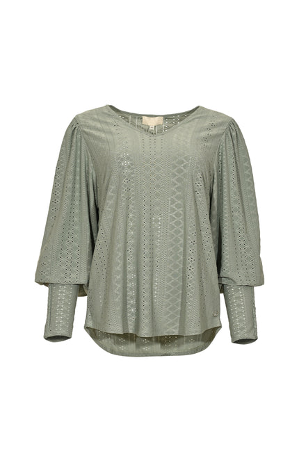 Maicazz Top Phoebe Green Smoke Stretchshop.nl