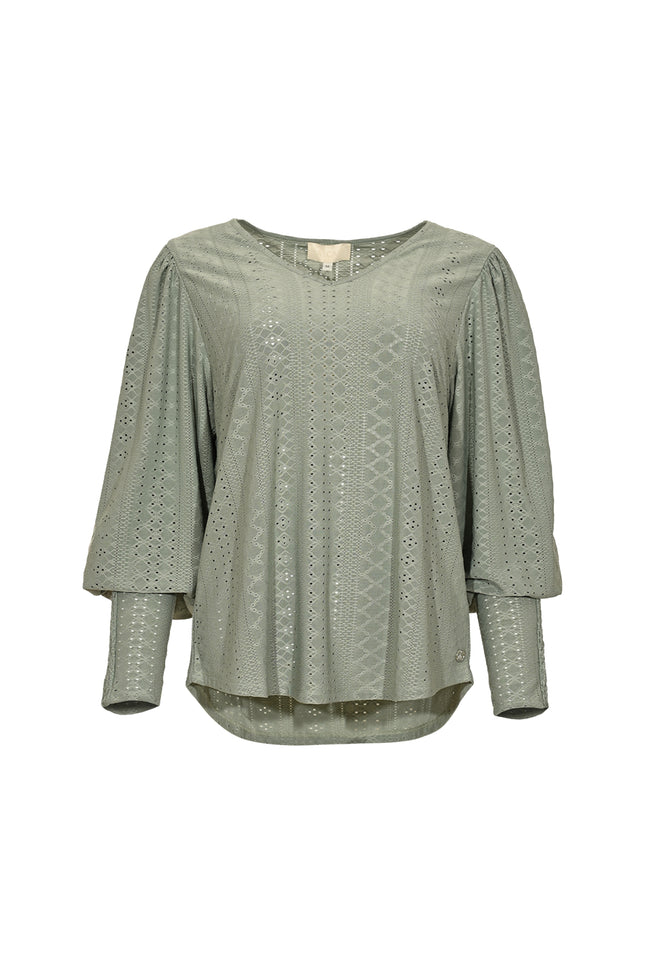 Maicazz Top Phoebe Green Smoke Stretchshop.nl