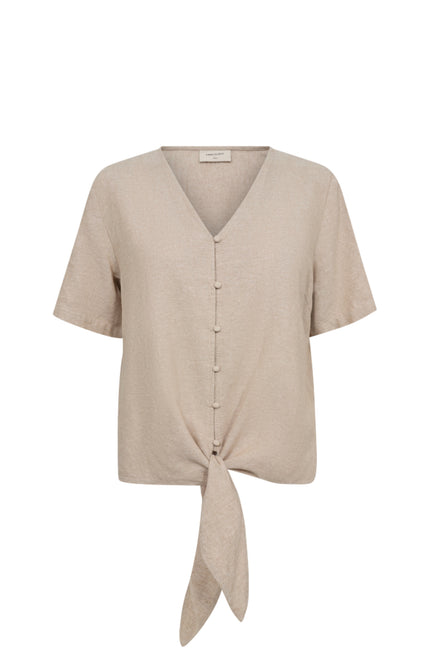 Freequent Blouse Fqlava Sand Melange 204238 Stretchshop.nl