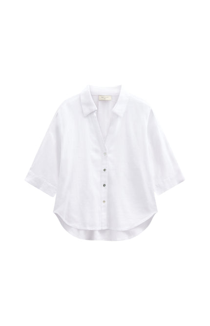 Freequent Blouse Fqlava Brilliant White 207870 Stretchshop.nl