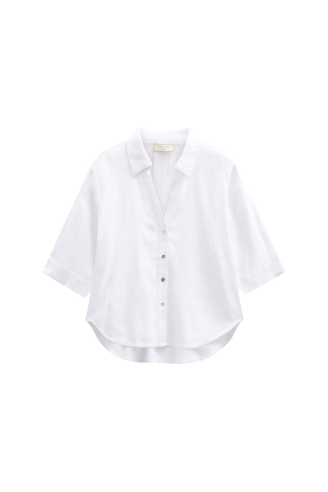 Freequent Blouse Fqlava Brilliant White 207870 Stretchshop.nl