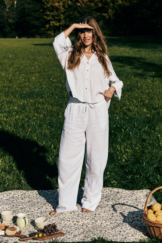 Freequent Blouse Fqlava Brilliant White 207870 Stretchshop.nl