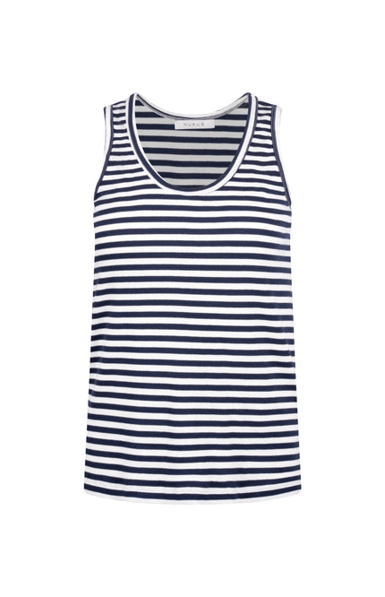 Singlet Steffie Offwhite Navy NKS01169