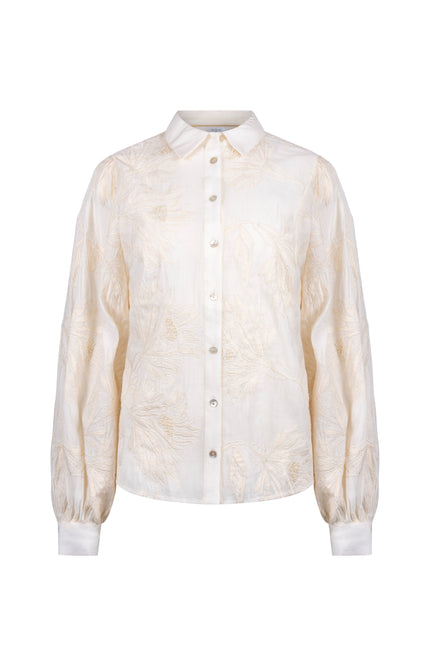 Blouse Avy Embroidery Offwhite NKS02203
