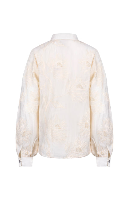 Blouse Avy Embroidery Offwhite NKS02203