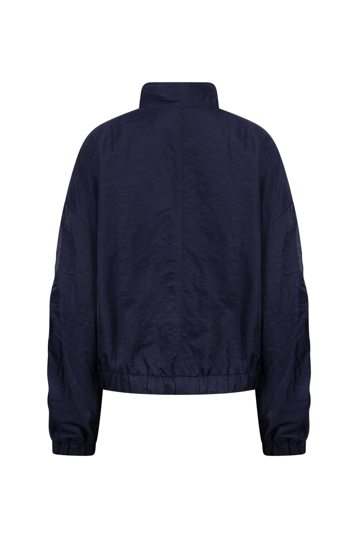Nukus Jaimy navy jacket met capuchon en ritssluiting, stijlvolle winterjas voor dames, verkrijgbaar in maat NKS13086