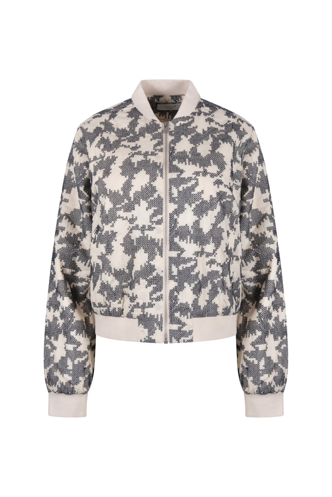 Nukus Jacket Charlie Cross Sand Navy NKS13107 Stretchshop.nl
