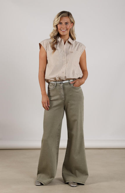 Top Abby Stripe Sand NKS01144