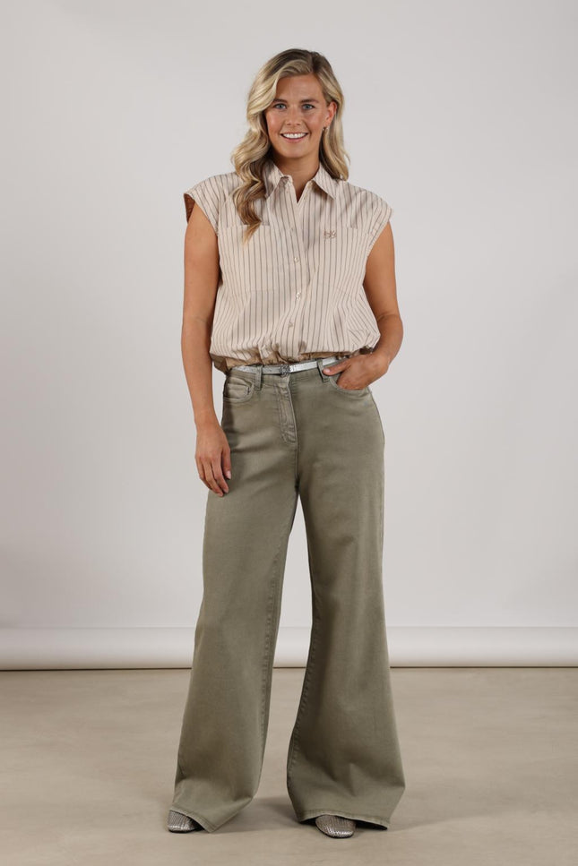 Top Abby Stripe Sand NKS01144