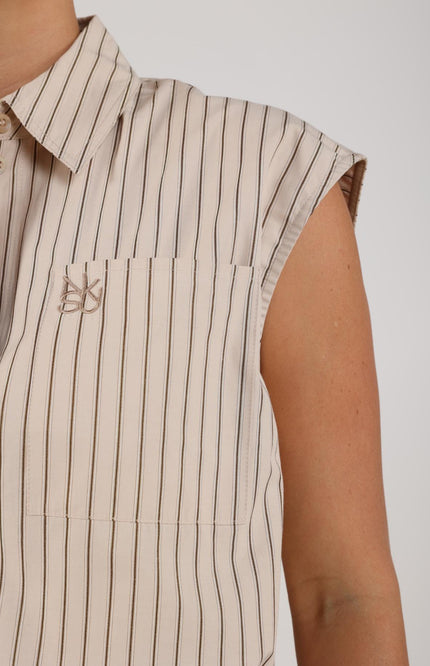 Top Abby Stripe Sand NKS01144