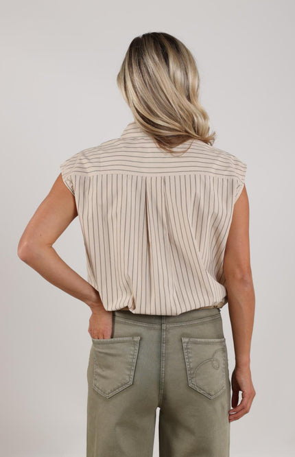 Top Abby Stripe Sand NKS01144