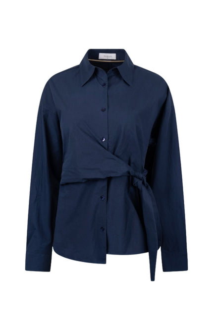 Nukus Blouse Aneta Navy NKS01191 Stretchshop.nl