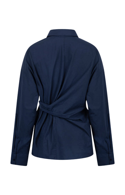 Nukus Blouse Aneta Navy NKS01191 Stretchshop.nl