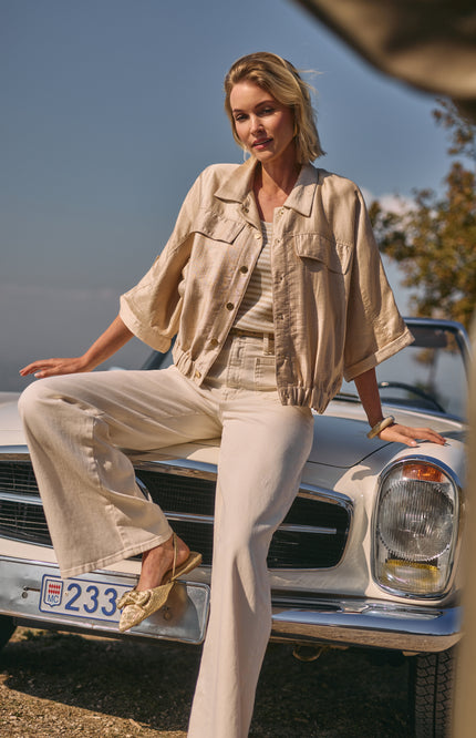 Singlet Steffie Lurex Offwhite Gold NKS01168