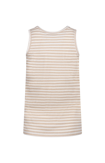 Singlet Steffie Lurex Offwhite Gold NKS01168