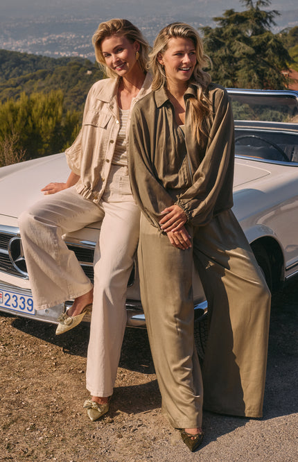 Singlet Steffie Lurex Offwhite Gold NKS01168