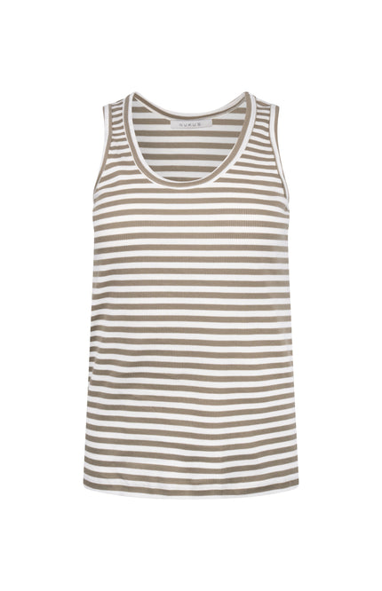 Singlet Steffie Offwhite Army NKS01169